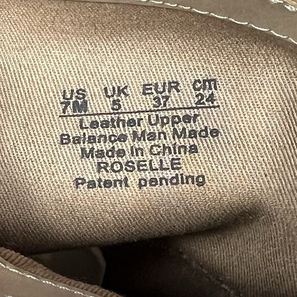 Franco Sarto Knee High Womens 7M Riding Boot Beige Leather Casual Zip Up Studded - Picture 9 of 9